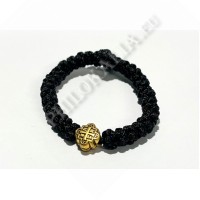 Браслет плетенный (толстый). Чёрный Браслет плетенный (толстый). Чёрный