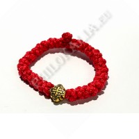 Браслет плетенный (толстый). Красный Браслет плетенный (толстый). Красный