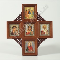 Икона Крест, многоместная. 5 икон (м.)