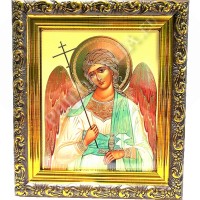 Икона под стеклом в багетной рамке "Ангел Хранитель"