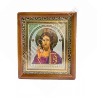 Икона в киоте (багет)(б.) (Спаситель и Казанская)