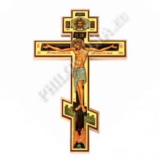 Крест «Распятие Господа» дерев. (м.) на липучке