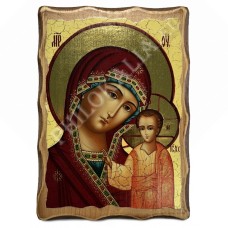 Икона под старину на дереве (c.) (Б.М. Казанская)