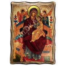 Икона под старину на дереве (c.) (Б.М. Всецарица)