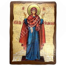 Икона под старину на дереве (б.) (Б.М. Нерушимая стена)