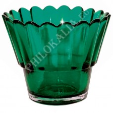 Лампада  "стакан рифленый" (зеленая)