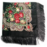 Платок с бахромой (чёрный) Платок с бахромой (чёрный)