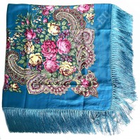 Платок с бахромой (голубой) Платок с бахромой (голубой)