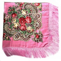 Платок с бахромой (розовый) Платок с бахромой (розовый)