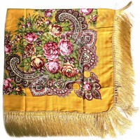 Платок с бахромой (жёлтый) Платок с бахромой (жёлтый)